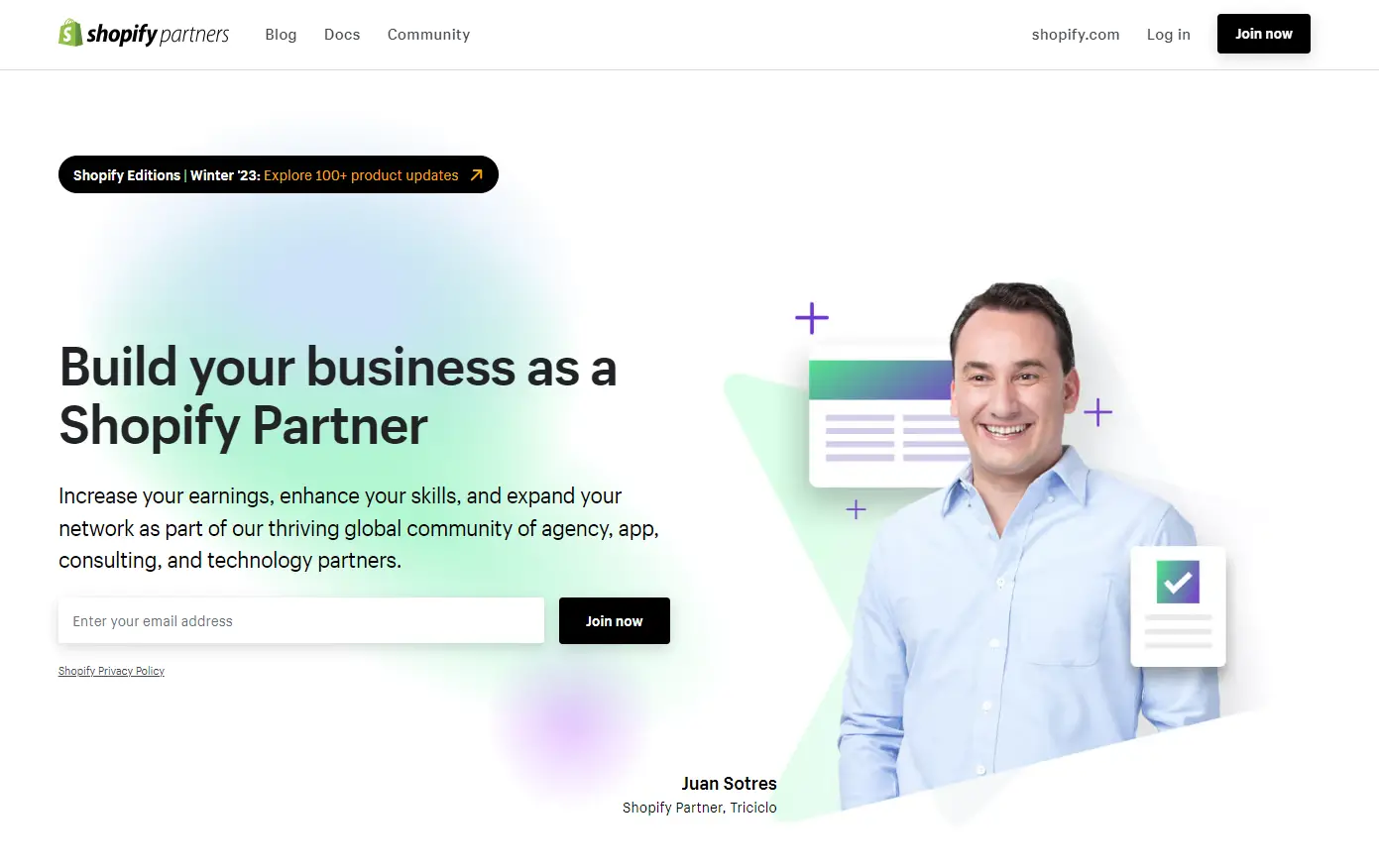 Shopify Partners Homepage